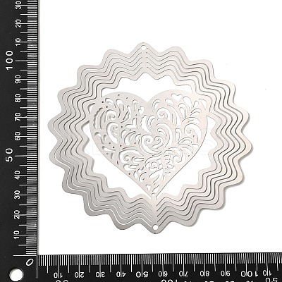 201 Stainless Steel 3D Rotating Hanging Wind Spinner STAS-C166-01A-P-1
