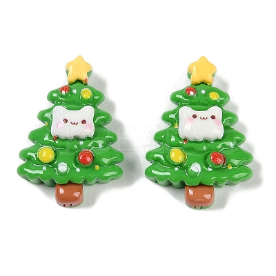 Christmas Opaque Resin Decoden Cabochons CRES-M036-12H-1
