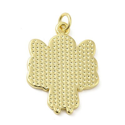 Rack Plating Brass Enamel Pendants KK-Q784-31G-1