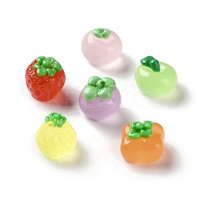 Luminous Transparent Resin Cabochons RESI-K043-27-1