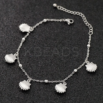 Bohemia Style Ocean Theme 304 Stainless Steel Anklets WG73A42-07-1