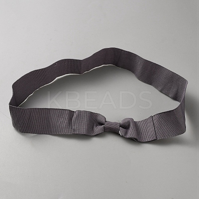 Women's Faux Suede Bowknot Stretchable Hat Band AJEW-WH0696-082G-1