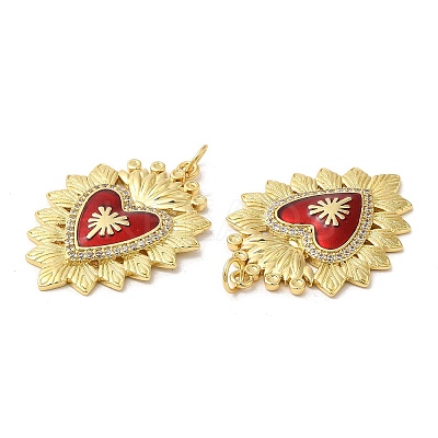 Rack Plating Brass Pendants X-KK-C030-05G-1