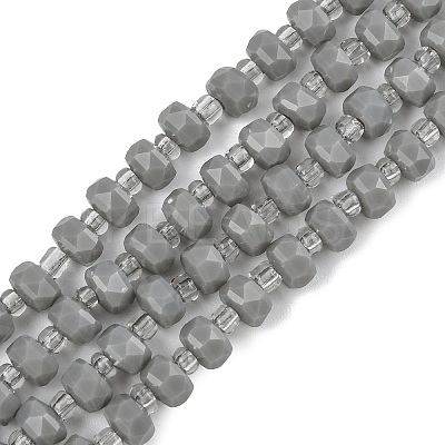 Opaque Glass Beads Strands GLAA-P076-01C-04-1