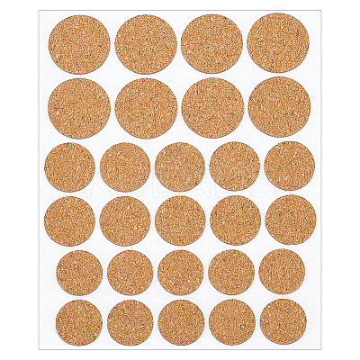 20 Sheets Cork Label Stickers AJEW-BC0009-59-1