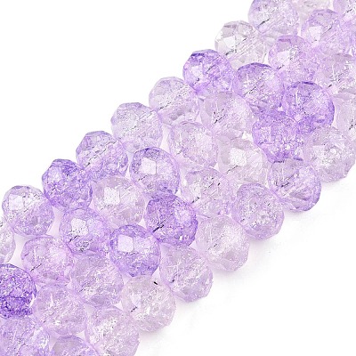 Transparent Glass Beads Strands GLAA-T023-8mm-A04-1