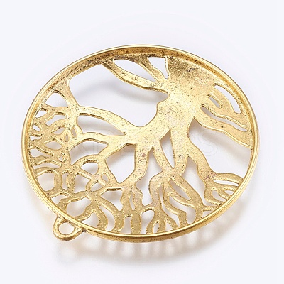 Tibetan Style Pendant Cabochon Settings X-TIBEP-A23210-AG-LF-1
