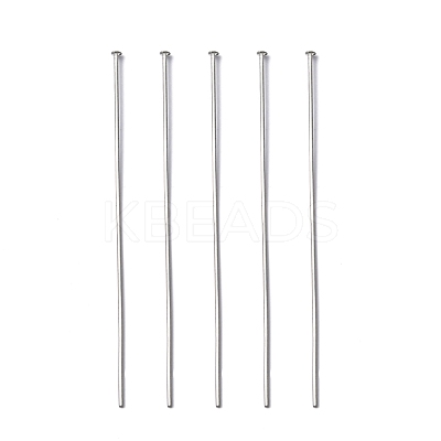 Tarnish Resistant 304 Stainless Steel Flat Head Pins STAS-E023-0.6x50mm-1