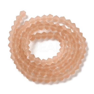 Imitate Austrian Crystal Frosted Glass Beads Strands EGLA-A039-T6mm-MD12-1