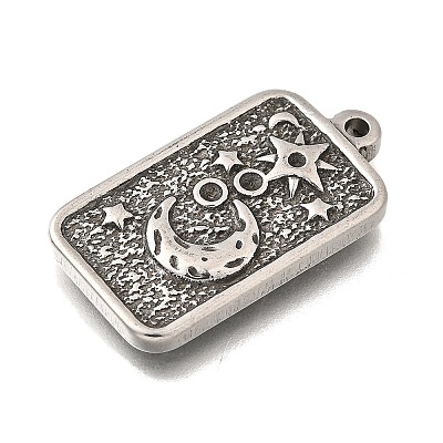 304 Stainless Steel Pendant Cabochon Settings STAS-H477-07P-1