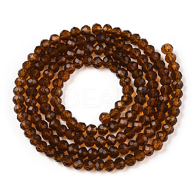 Transparent Glass Beads Strands GLAA-R135-2mm-01-1-1
