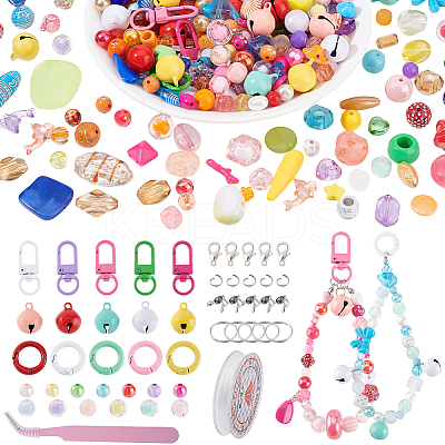 DIY Keychain/Pendant Decoration Kits DIY-GA0007-48-1