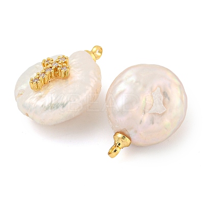 Natural Cultured Freshwater Pearl Pendants LS-PEAR-F008-19G-1