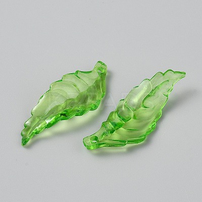 Transparent Acrylic Pendants OACR-CJC0006-25D-1