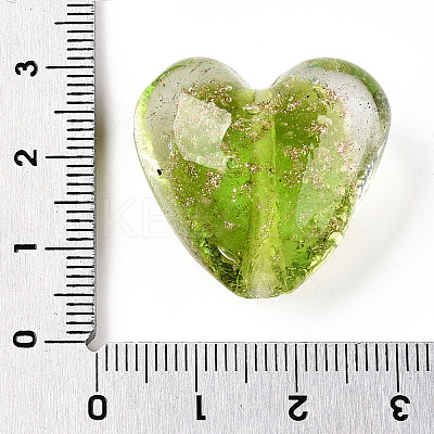 Luminous Handmade Gold Sand Lampwork Beads FOIL-T006-03D-1