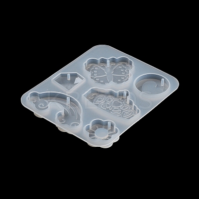 Rainbow/Butterfly/Crown Pendant DIY Silicone Mold X1-DIY-K073-09D-1