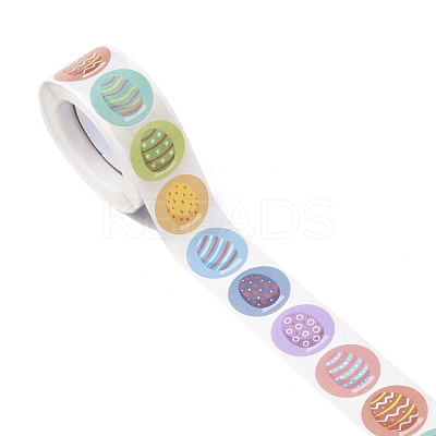 8 Patterns Easter Theme Self Adhesive Paper Sticker Rolls DIY-C060-03E-1