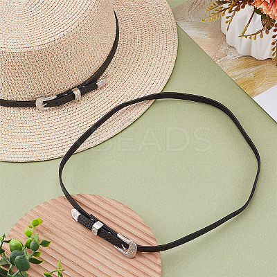 2Pcs Leather Hat Bands for Hat Accessories FIND-HY0004-82-1