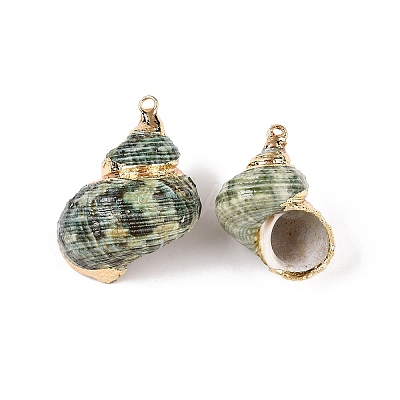 Natural Sea Shell Pendants X-SSHEL-N038-56-1