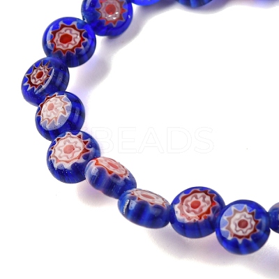 Handmade Millefiori Lampwork Beads Strands LAMP-G164-11A-1