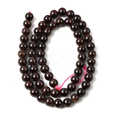 Garnet Round Beads Strands G-O081-01-6mm-1