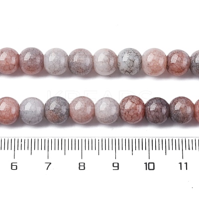Ombre Effect Dyed Glass Beads Strands X-GLAA-T031-01O-14-1
