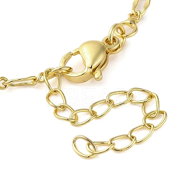 Brass Clear Cubic Zirconia Heart Pendant Necklaces for Women LS-NJEW-R100-01G-1