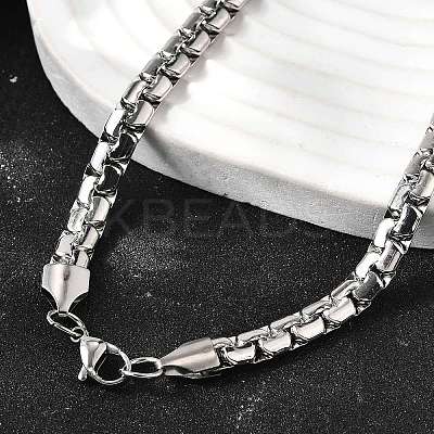 201 Stainless Steel Box Chain Necklaces for Men LS-STAS-V011-01B-P-1-1