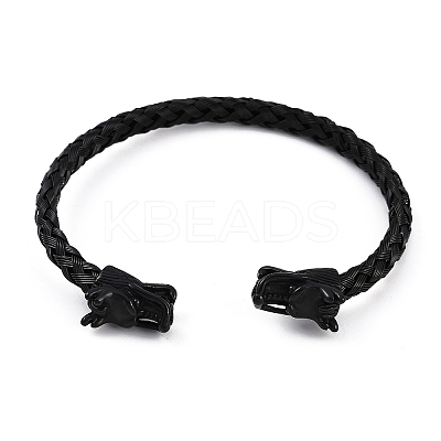 Ion Plating(IP) 304 Stainless Steel Cuff Bangles for Women STAS-M023-15B-1