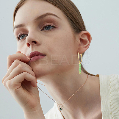 8 Pair 8 Style Natural & Synthetic Mixed Gemstone Beaded Column Drop Earrings EJEW-AB00040-1