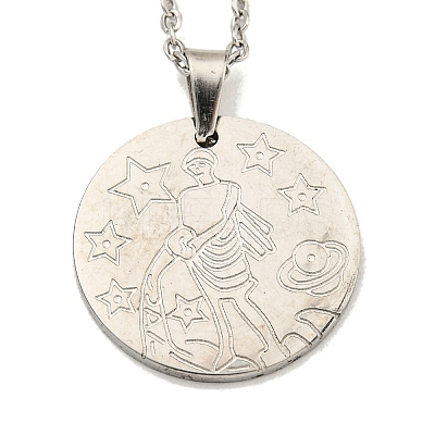 Non-Tarnish Constellation Pendant Necklaces LS-NJEW-S422-04P-11-1