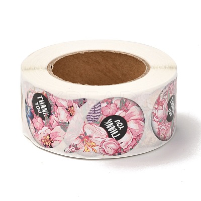 Word Thank You Teardrop Roll Stickers DIY-B031-04B-1