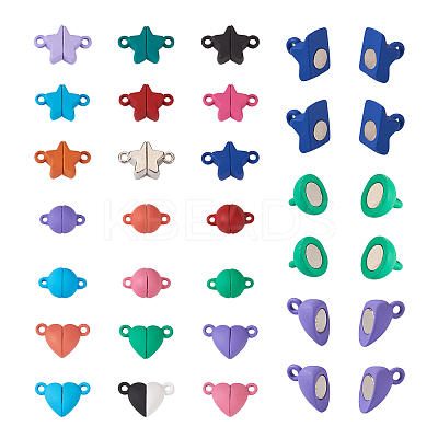 42 Sets 21 Styles Alloy Magnetic Clasps FIND-TA0001-95-1