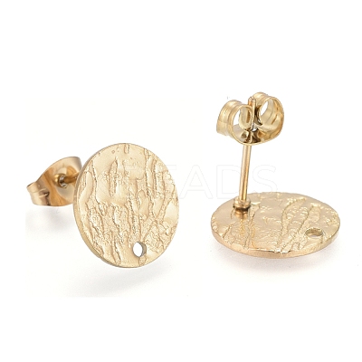 Ion Plating(IP) 304 Stainless Steel Stud Earring Findings STAS-M228-U01-04G-1