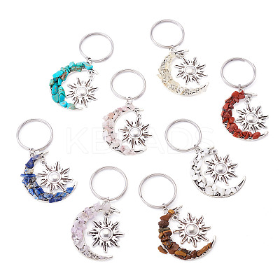 Natural & Synthetic Gemstone Keychain KEYC-TAC00041-1