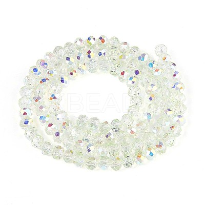 Transparent Glass Beads Strands X-EGLA-N016-4mm-06-1