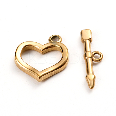 Ion Plating(IP) 304 Stainless Steel Toggle Clasps X-STAS-D142-02A-G-1