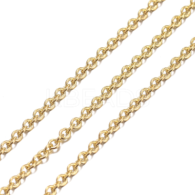 Brass Cable Chains X-CHC-034Y-G-NF-1