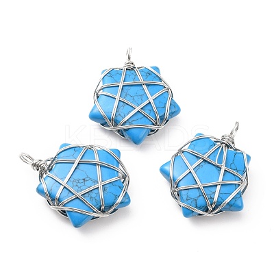 Natural & Synthetic Gemstone Pendants G-D458-07P-RS-1