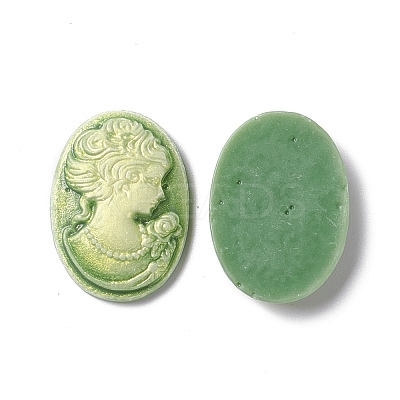 Cameos Opaque Resin Cabochons RESI-C016-01B-1