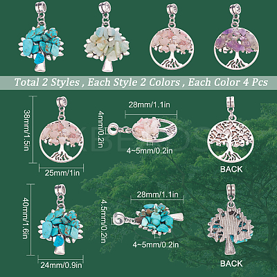 16Pcs 4 Styles Alloy European Dangle Charms FIND-SC0003-21-1