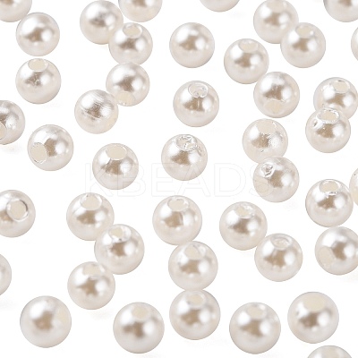 Imitation Pearl Acrylic Beads PL614-1-1