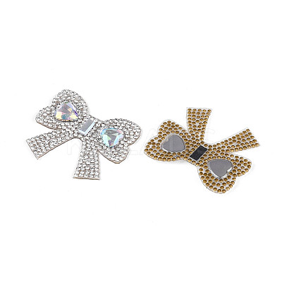 Bowknot Hotfix Rhinestone DIY-T004-03-1