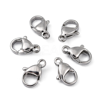 Tarnish Resistant Polished 316 Surgical Stainless Steel Lobster Claw Clasps LS-STAS-R072-11A-1