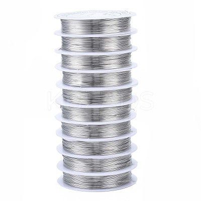 Copper Jewelry Round Craft Copper Wire X-CW0.3mm006-1
