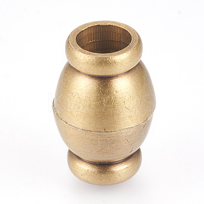 Brass Magnetic Clasps with Loops KK-E737-32AB-1