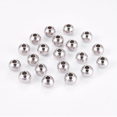 DanLingJewelry 304 Stainless Steel Rondelle Spacer Beads STAS-DL0001-01B-1