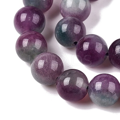 Dyed Natural White Jade Beads Strands G-T138-8mm-210-10-1