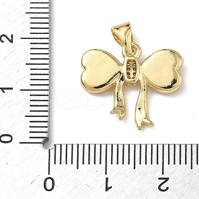 Brass Micro Pave Cubic Zirconia Pendants KK-L257-03G-1