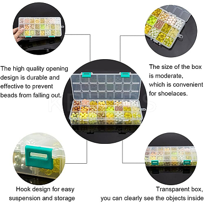 24 Color Imitation Pearl & Crackle & Transparent & Opaque Glass Beads GLAA-PH0002-89A-1